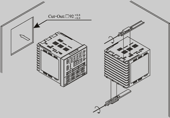 PC900 mounting dimensions