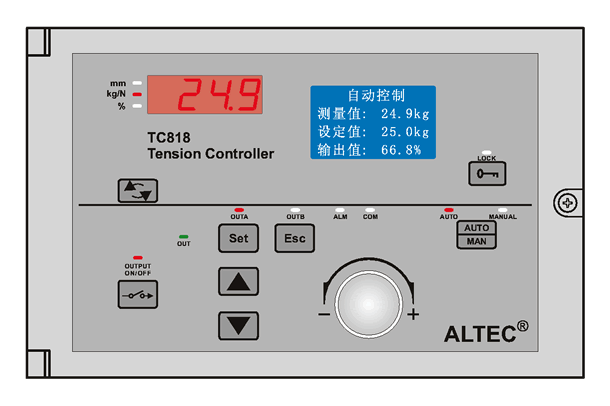 TC818 panel description
