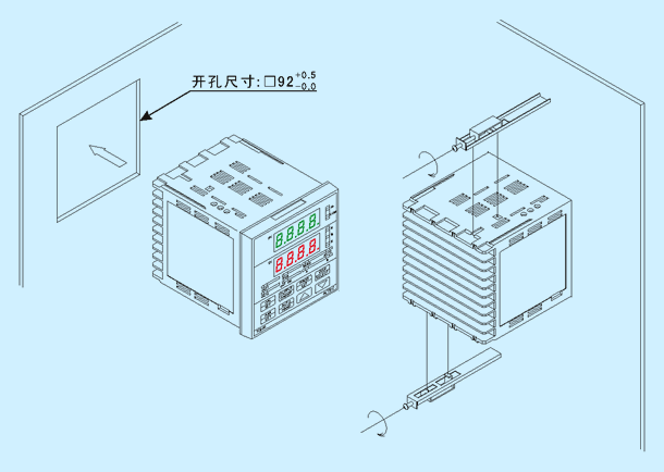 TC930 mounting dimensions